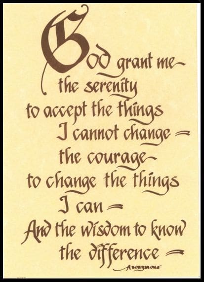 #3003 The Serenity Prayer - Parchment